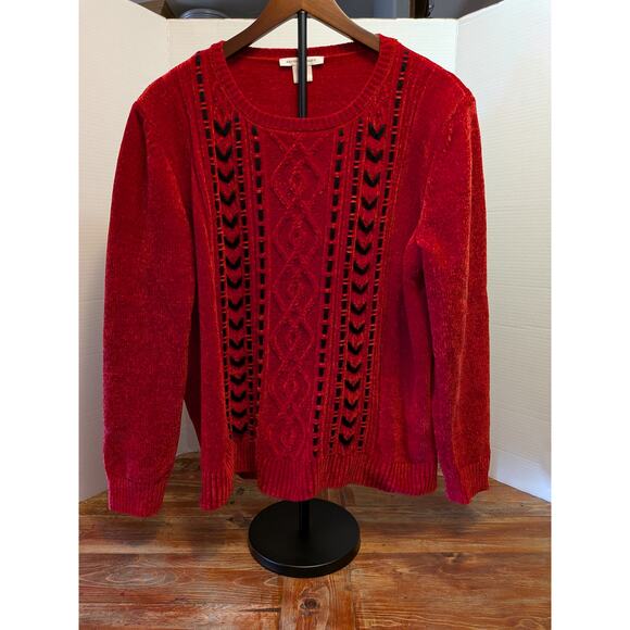Allison Daley Chunky Red Sweater - Picture 7 of 10